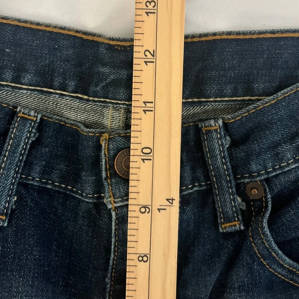 Levis 527 Slim Bootcut Jeans Mens 32x34 Dark Wash Blue Western Denim 05527-0501 - Picture 7 of 9